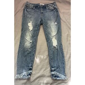 KanCan Women's Junior's Size 15 Jeans Skinny Distressed